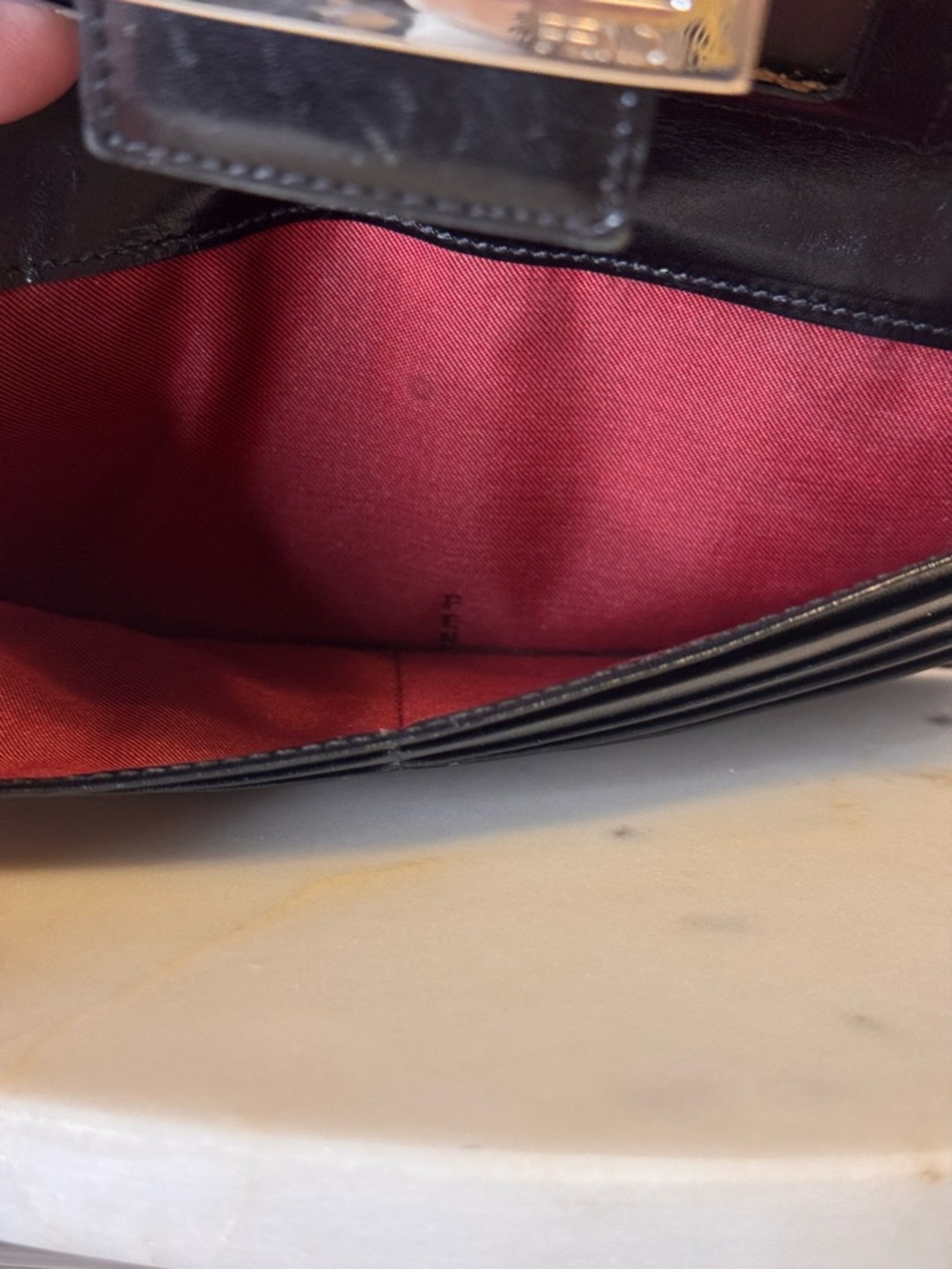 Fendi Authentic Vintage Red Zucca Monogram Wallet, EUC RARE - Picture 11 of 13
